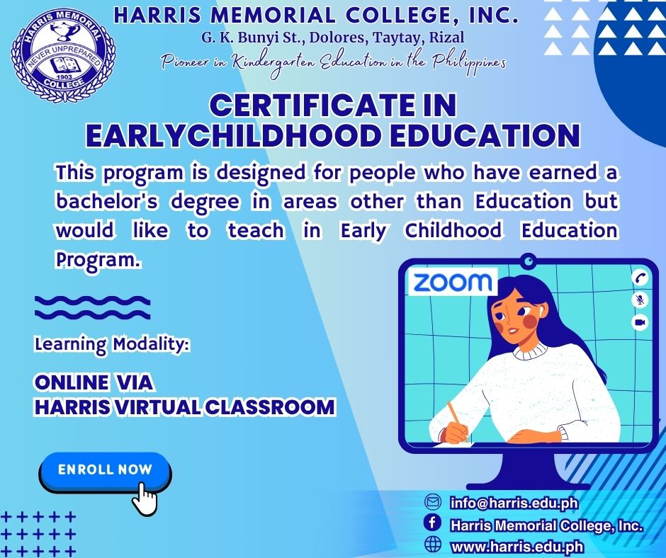 Certificate in Early Childhood Education