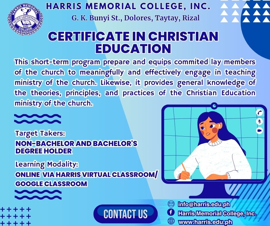 Certificate in Christian Education